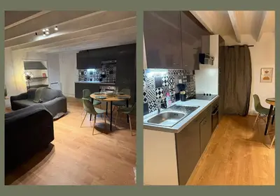 Cuisine ou kitchenette dans l'établissement 10 minutes from Futuroscope