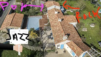 Plan de l'établissement Gîte Pop - La Note bleue