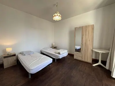 Un ou plusieurs lits dans un hébergement de l'établissement Maison 4 pièces LA ROCHELLE - LR000-015
