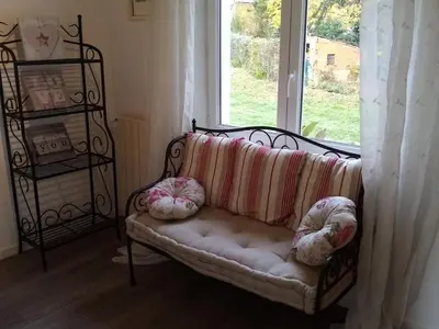Un ou plusieurs lits dans un hébergement de l'établissement Le Gîte de Lyli
