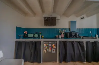 Cuisine ou kitchenette dans l'établissement Appartement Samuel