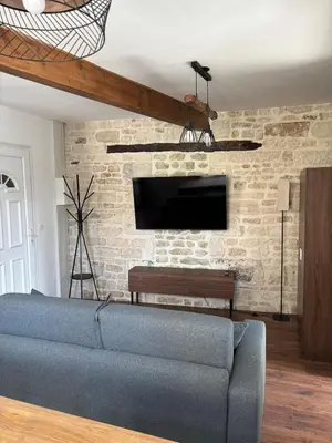 Télévision ou salle de divertissement dans l'établissement Appartement plein coeur de ville