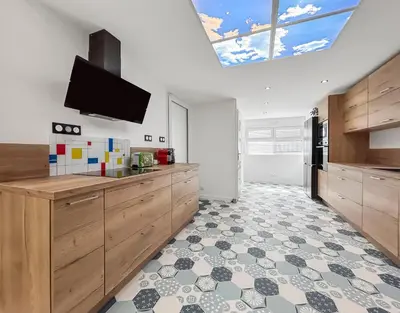 Télévision ou salle de divertissement dans l'établissement Le loft du canal de Rompsay
