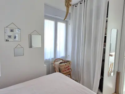 Un ou plusieurs lits dans un hébergement de l'établissement Châtelaillon-Centre : Appart 50m Plage - FR-1-706-38