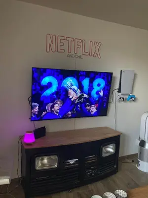 Télévision ou salle de divertissement dans l'établissement Loft Hyper centre Saintes