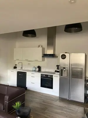 Cuisine ou kitchenette dans l'établissement Loft Hyper centre Saintes