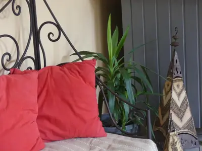 Coin salon dans l'établissement Gîte Ô Pois Papillon