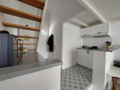 Cuisine ou kitchenette dans l'établissement L'ermitage du gué - Cocon paisible avec extérieur