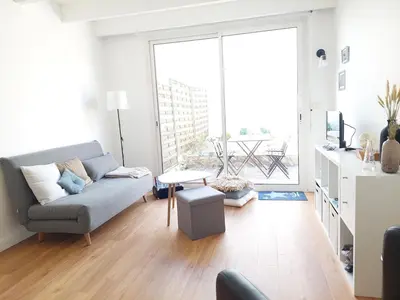 Coin salon dans l'établissement L'ermitage du gué - Cocon paisible avec extérieur