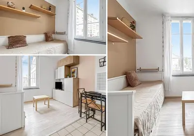 Cuisine ou kitchenette dans l'établissement Studio Lumineux Au Cœur de Saintes