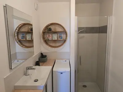 Salle de bains dans l'établissement Appartement à 15 min à pied du vieux port