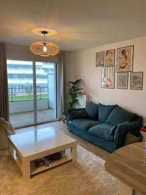 Coin salon dans l'établissement Appartement à 15 min à pied du vieux port