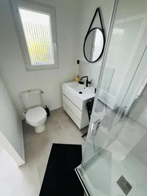 Salle de bains dans l'établissement Appartement Le Transbordeur