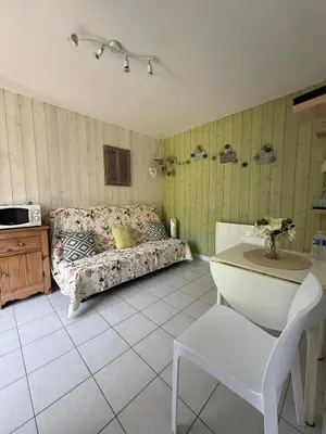 Un ou plusieurs lits dans un hébergement de l'établissement Les Cabanes du Lac à Surgères