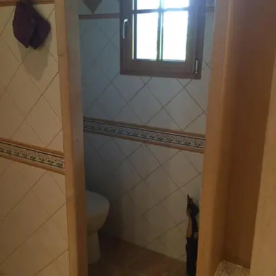 Salle de bains dans l'établissement Gîte Les Iris