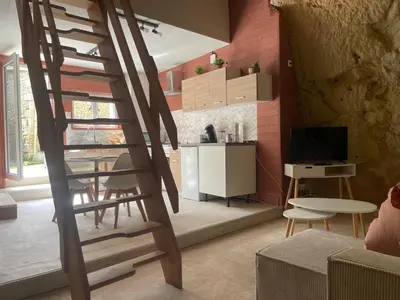 Cuisine ou kitchenette dans l'établissement La Cachette Futuroscope