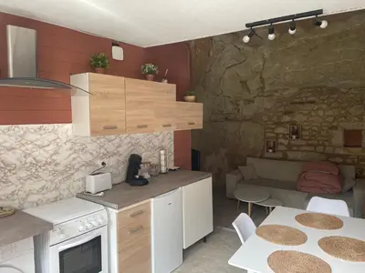 Cuisine ou kitchenette dans l'établissement La Cachette Futuroscope