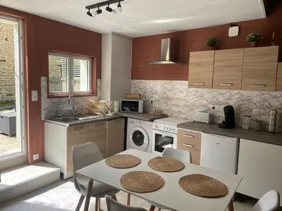 Cuisine ou kitchenette dans l'établissement La Cachette Futuroscope
