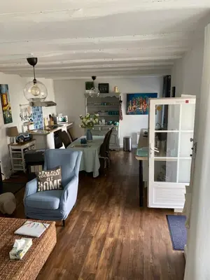 Cuisine ou kitchenette dans l'établissement Au Cœur de Charroux