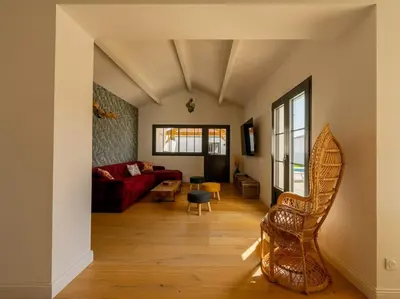 Coin salon dans l'établissement La Villa des Vagues