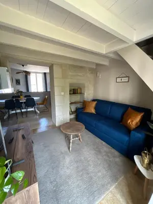 Coin salon dans l'établissement TI ST BARTH - Maison cosy - Dispo dès le 01 mars