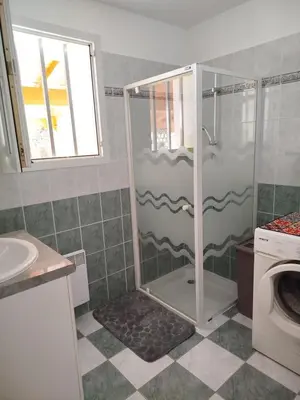 Salle de bains dans l'établissement Gîte Ô Passage