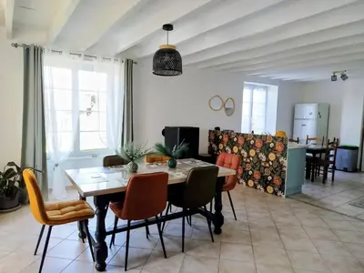 Coin salon dans l'établissement Gîte Ô Passage