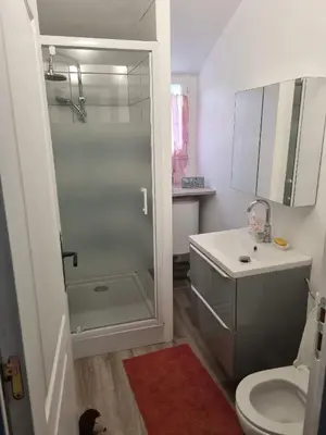 Salle de bains dans l'établissement Gîte 2 personnes Pamacaldy
