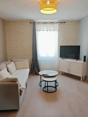 Télévision ou salle de divertissement dans l'établissement l'appart Orchidée n12, cosy et lumineux