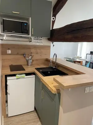 Cuisine ou kitchenette dans l'établissement Léa, atypical and refined studio