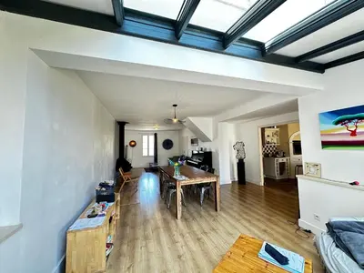 Coin salon dans l'établissement Spacieuse Maison 4 Chambres, Centre Fouras, Proche Plages - FR-1-709-96