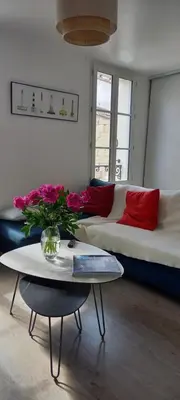Coin salon dans l'établissement Le nid