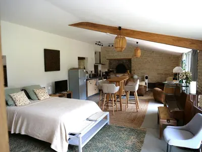 Cuisine ou kitchenette dans l'établissement Gite in equestrian property