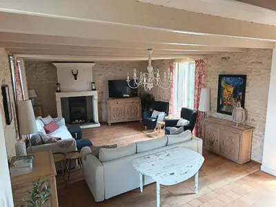 Coin salon dans l'établissement Charming countryside retreat - up to 11 people