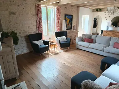 Coin salon dans l'établissement Charming countryside retreat - up to 11 people