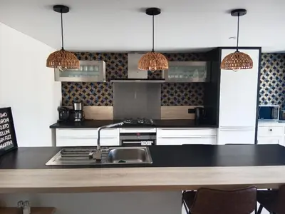 Cuisine ou kitchenette dans l'établissement L' Embellie