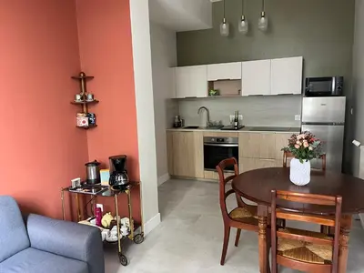 Cuisine ou kitchenette dans l'établissement La casuccia Galliéni