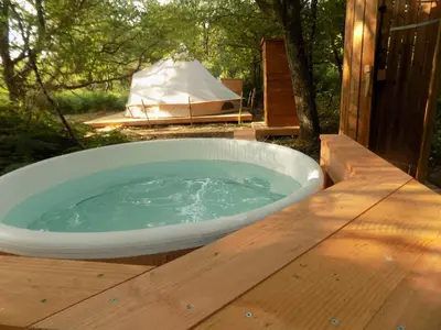 Plan de l'établissement Tente luxe jacuzzi au bord des étangs