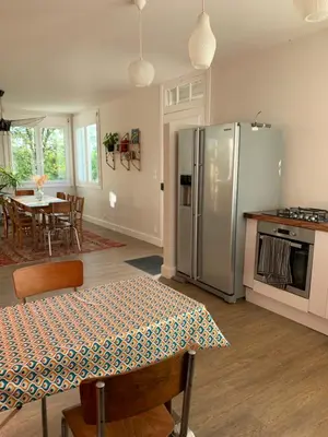 Cuisine ou kitchenette dans l'établissement La villa du Moulin