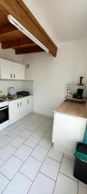 Cuisine ou kitchenette dans l'établissement Le Duplex Charentais
