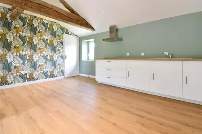 Cuisine ou kitchenette dans l'établissement Gîte de la Chaize