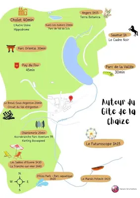 Plan de l'établissement Gîte de la Chaize
