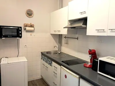 Cuisine ou kitchenette dans l'établissement la marinière