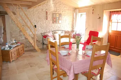 Coin salon dans l'établissement Gîte de charme