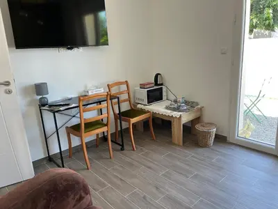 Coin salon dans l'établissement chambre d'hotes Les 3 moineaux