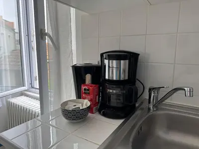 Cuisine ou kitchenette dans l'établissement ღ Le Phare - Proche de la plage et centre Ville
