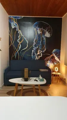 Coin salon dans l'établissement Eve apartment, Wi-Fi, Spacious