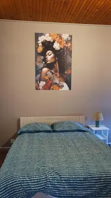Un ou plusieurs lits dans un hébergement de l'établissement Eve apartment, Wi-Fi, Spacious
