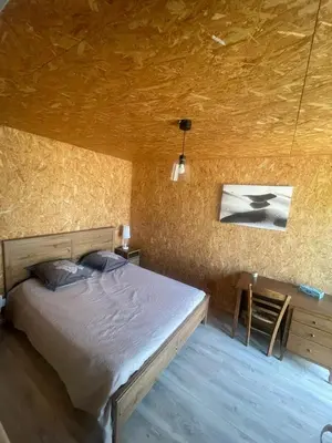 Un ou plusieurs lits dans un hébergement de l'établissement Petite maison proche Marais Poitevin, Puy dufou