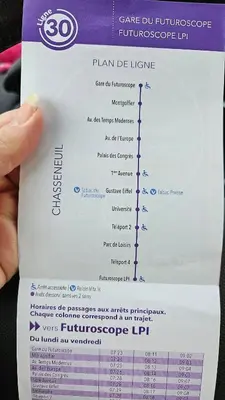 Plan de l'établissement Appartement proche Futuroscope